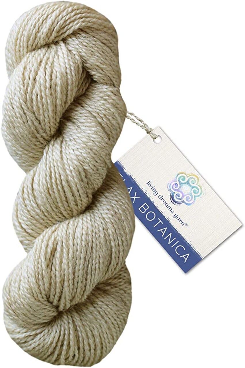 Living Dreams Flax Botanica DK Yarn. Elegant Merino Linen Silk. Cruelty Free & Responsibly Sourced. Pacific Northwest Handmade
